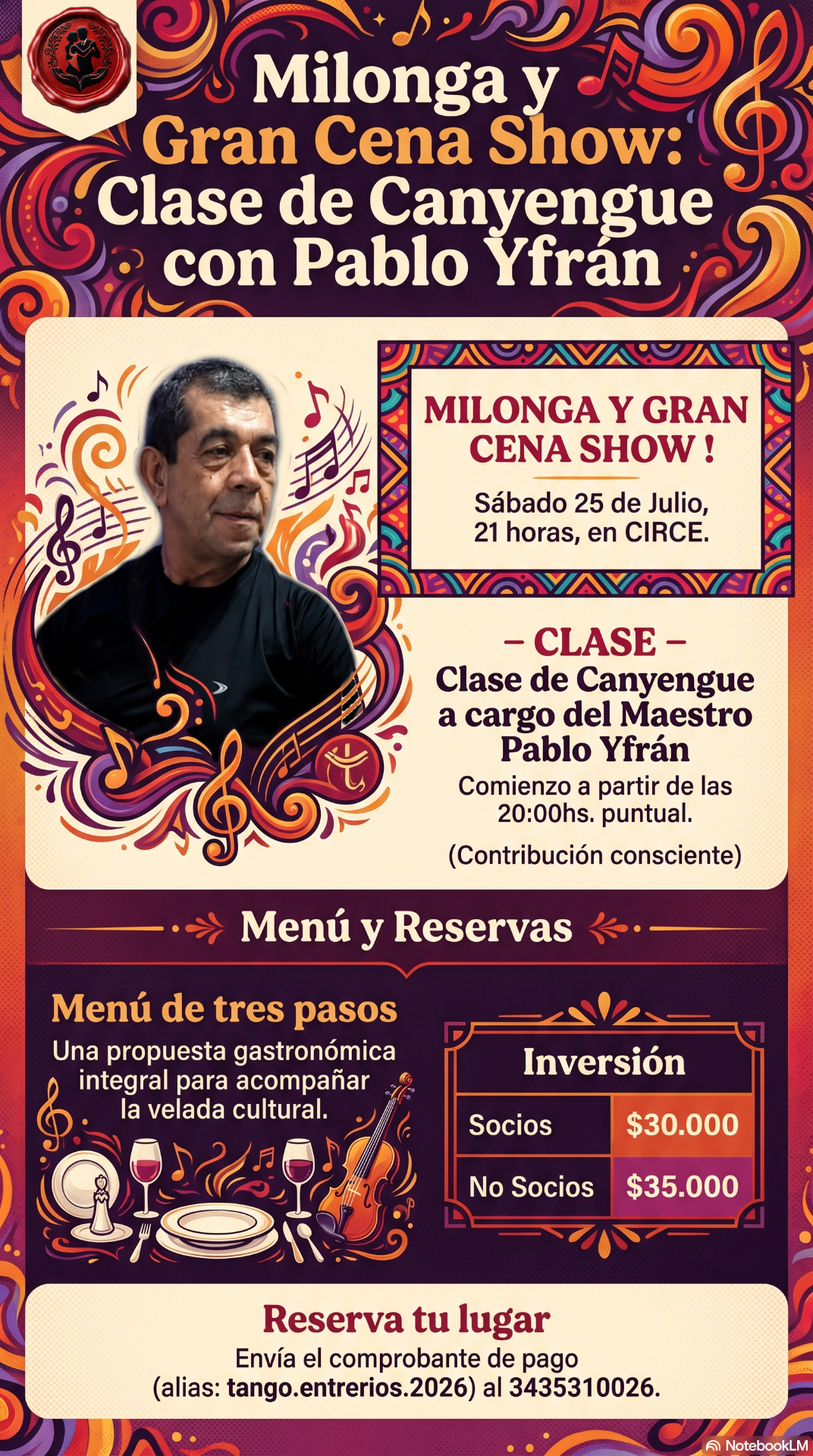 GRAN MILONGA – CENA – SHOW